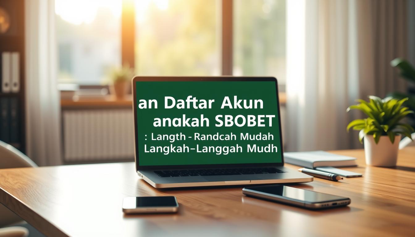 Panduan Daftar Akun SBOBET: Langkah-Langkah Mudah